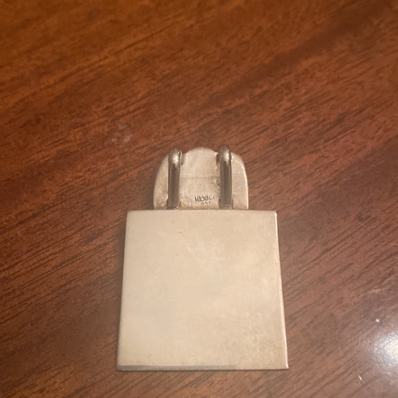 New sterling silver, engravable pendant. approximately 1 in.² - Picture 6 of 7